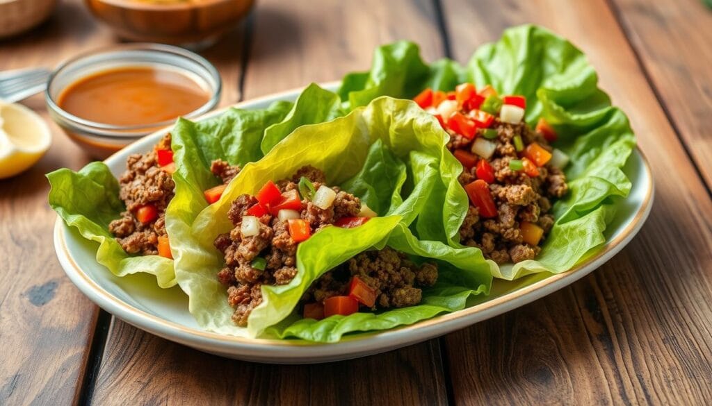 Asian Beef Lettuce Wraps Asian Beef Lettuce Wraps