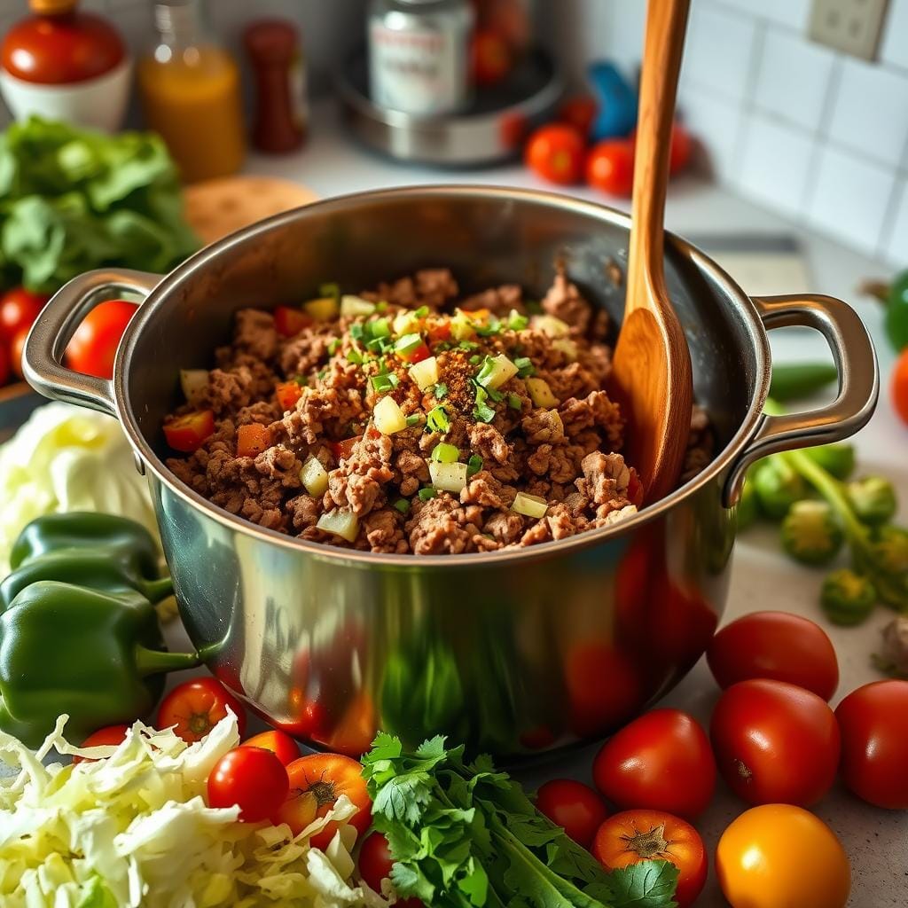 One Pot Ground Beef Cabbage Recipe Preparation One Pot Ground Beef Cabbage Recipe Preparation