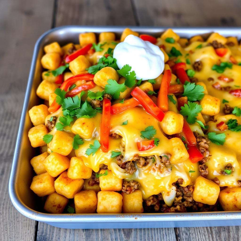 taco tater tot casserole