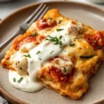 Creamy Chicken Lasagna with White Sauce